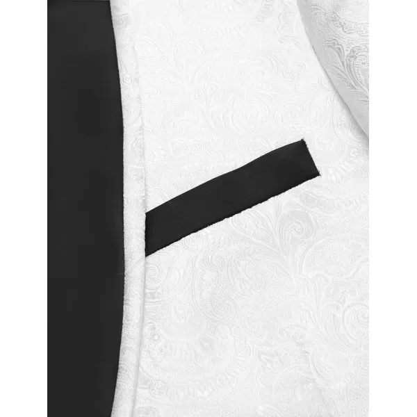 COOFANDY Men's Floral Tuxedo Suit Jacket Slim Fit Dinner Jacket Party Prom Wedding Blazer Jackets