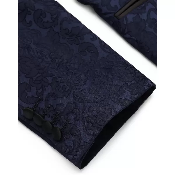 COOFANDY Men's Floral Tuxedo Suit Jacket Slim Fit Dinner Jacket Party Prom Wedding Blazer Jackets