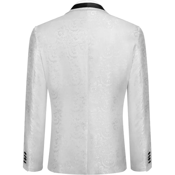 COOFANDY Men's Floral Tuxedo Suit Jacket Slim Fit Dinner Jacket Party Prom Wedding Blazer Jackets
