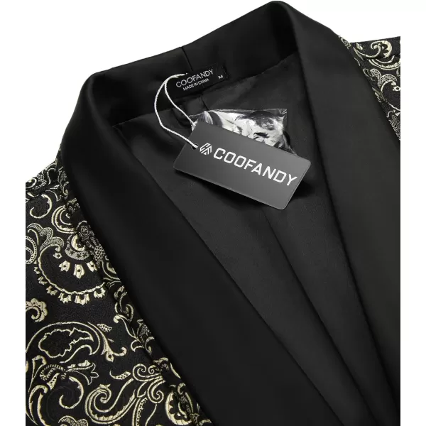 COOFANDY Men's Floral Tuxedo Suit Jacket Slim Fit Dinner Jacket Party Prom Wedding Blazer Jackets
