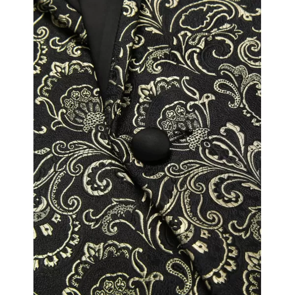 COOFANDY Men's Floral Tuxedo Suit Jacket Slim Fit Dinner Jacket Party Prom Wedding Blazer Jackets