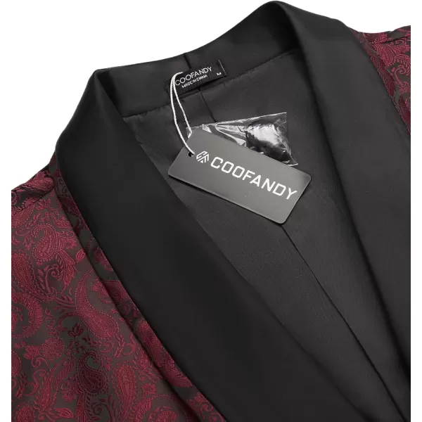 COOFANDY Men's Floral Tuxedo Suit Jacket Slim Fit Dinner Jacket Party Prom Wedding Blazer Jackets