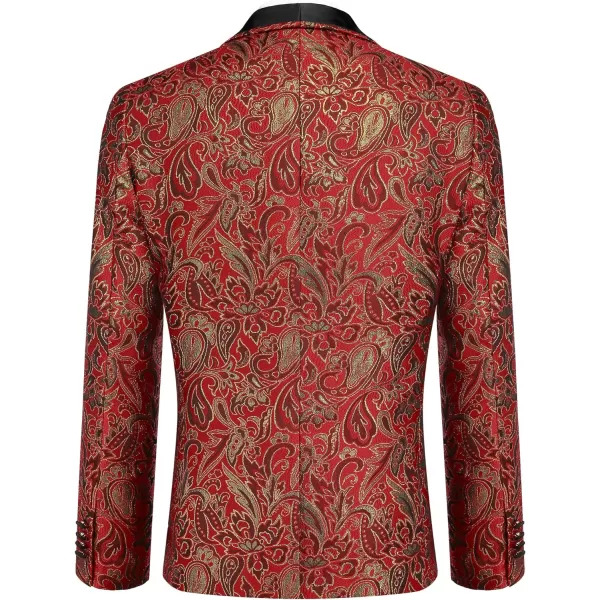 COOFANDY Men's Floral Tuxedo Suit Jacket Slim Fit Dinner Jacket Party Prom Wedding Blazer Jackets
