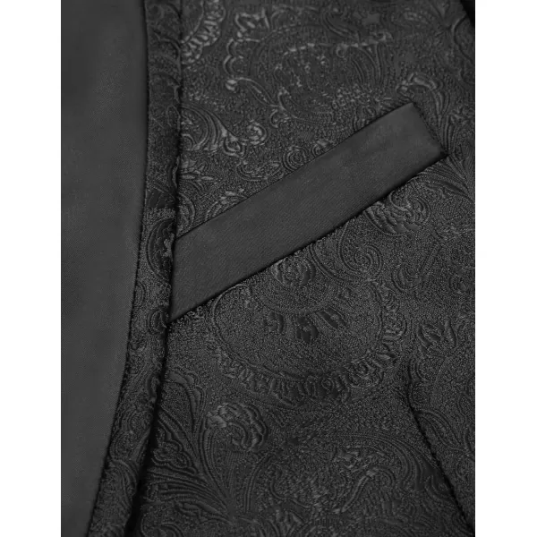 COOFANDY Men's Floral Tuxedo Suit Jacket Slim Fit Dinner Jacket Party Prom Wedding Blazer Jackets)