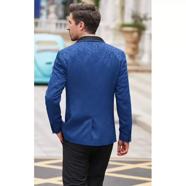 COOFANDY Men's Floral Tuxedo Suit Jacket Slim Fit Dinner Jacket Party Prom Wedding Blazer Jackets)