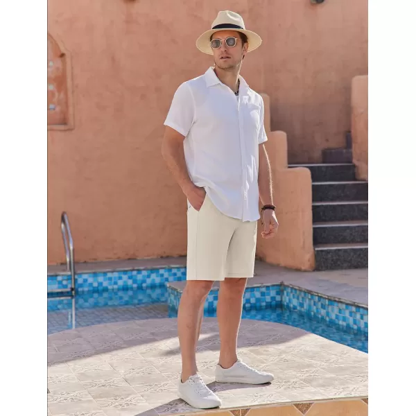 COOFANDY Men's Golf Shorts 8 Inch Lightweight Quick Dry Casual Dress Shorts Hiking Travel Shorts with Pockets
