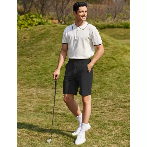 COOFANDY Men's Golf Shorts 8 Inch Lightweight Quick Dry Casual Dress Shorts Hiking Travel Shorts with Pockets