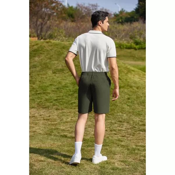 COOFANDY Men's Golf Shorts 8 Inch Lightweight Quick Dry Casual Dress Shorts Hiking Travel Shorts with Pockets