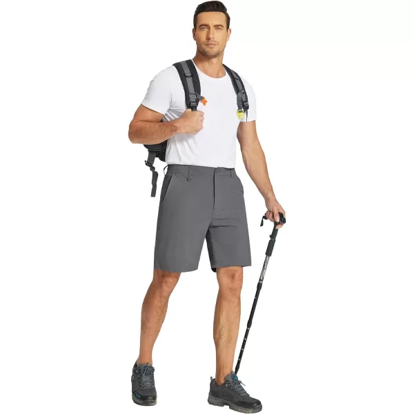 COOFANDY Men's Golf Shorts 8 Inch Lightweight Quick Dry Casual Dress Shorts Hiking Travel Shorts with Pockets