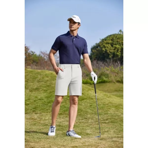 COOFANDY Men's Golf Shorts 8 Inch Lightweight Quick Dry Casual Dress Shorts Hiking Travel Shorts with Pockets