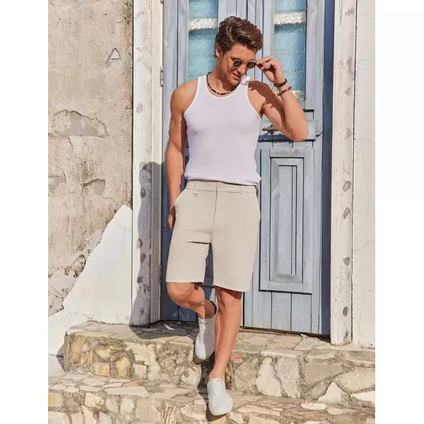 COOFANDY Men's Golf Shorts 8 Inch Lightweight Quick Dry Casual Dress Shorts Hiking Travel Shorts with Pockets