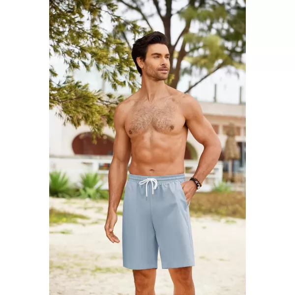 COOFANDY Men's Hawaiian Beach Shorts Elastic Waist Drawstring Lightweight Summer Casual Shorts with Pocket