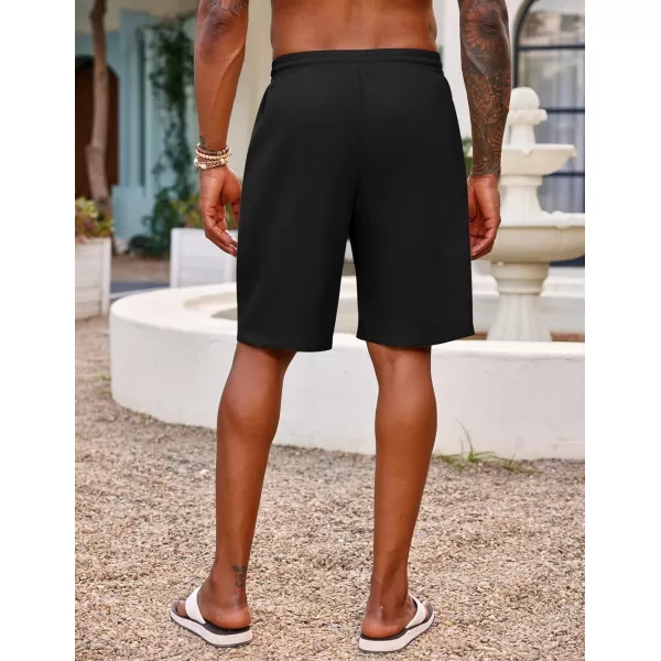 COOFANDY Men's Hawaiian Beach Shorts Elastic Waist Drawstring Lightweight Summer Casual Shorts with Pocket