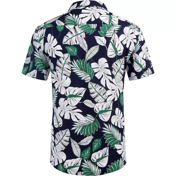 COOFANDY Mens Hawaiian Shirts Short Sleeve Casual Button Down Tropical Beach Shirt