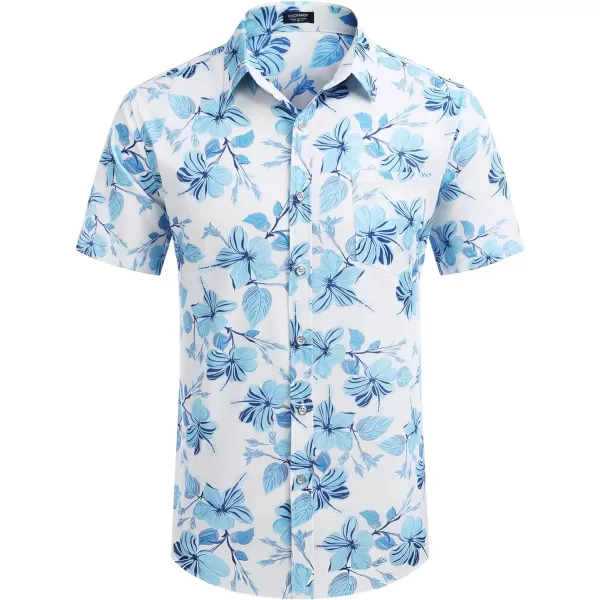 COOFANDY Mens Hawaiian Shirts Short Sleeve Casual Button Down Tropical Beach Shirt
