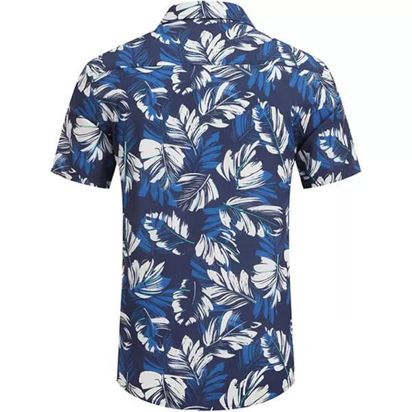 COOFANDY Mens Hawaiian Shirts Short Sleeve Casual Button Down Tropical Beach Shirt