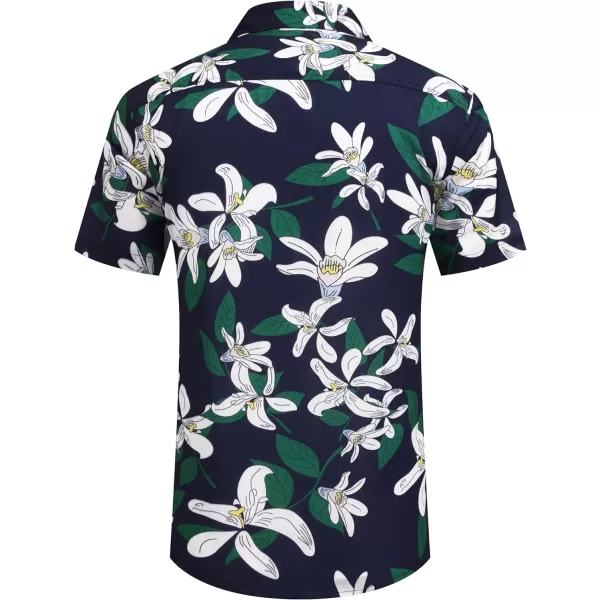 COOFANDY Mens Hawaiian Shirts Short Sleeve Casual Button Down Tropical Beach Shirt