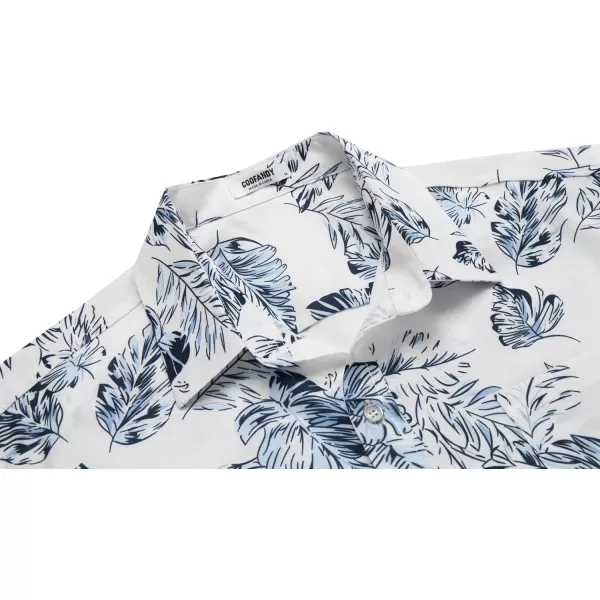 COOFANDY Mens Hawaiian Shirts Short Sleeve Casual Button Down Tropical Beach Shirt
