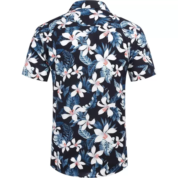 COOFANDY Mens Hawaiian Shirts Short Sleeve Casual Button Down Tropical Beach Shirt