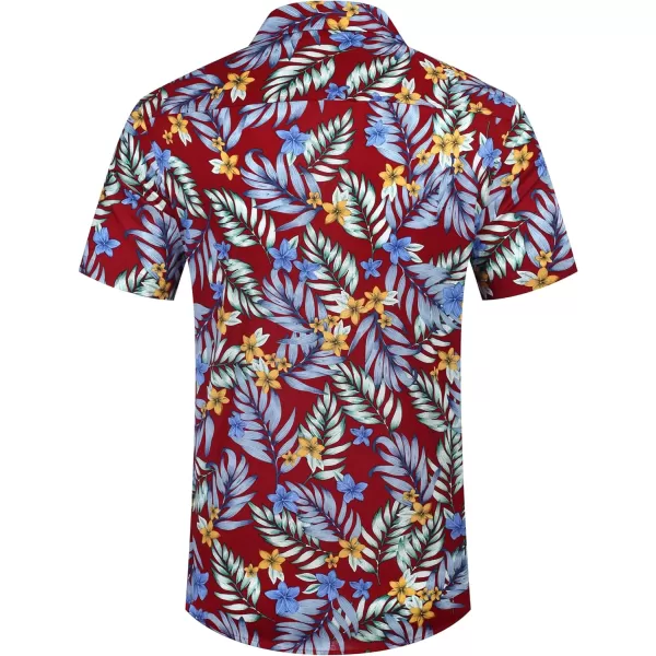 COOFANDY Mens Hawaiian Shirts Short Sleeve Casual Button Down Tropical Beach Shirt