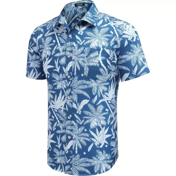 COOFANDY Mens Hawaiian Shirts Short Sleeve Casual Button Down Tropical Beach Shirt