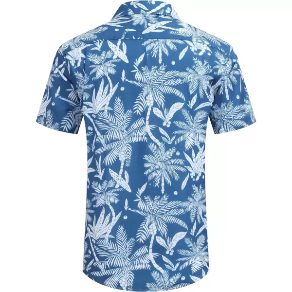 COOFANDY Mens Hawaiian Shirts Short Sleeve Casual Button Down Tropical Beach Shirt