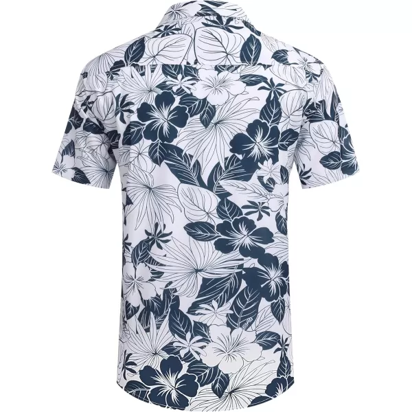 COOFANDY Mens Hawaiian Shirts Short Sleeve Casual Button Down Tropical Beach Shirt