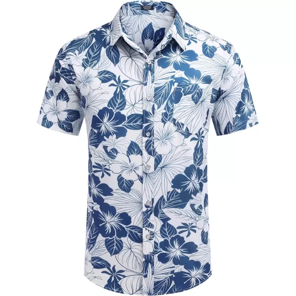 COOFANDY Mens Hawaiian Shirts Short Sleeve Casual Button Down Tropical Beach Shirt