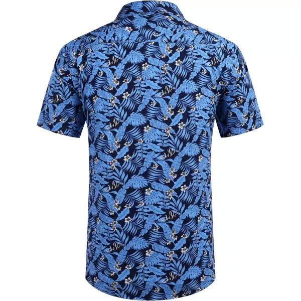 COOFANDY Mens Hawaiian Shirts Short Sleeve Casual Button Down Tropical Beach Shirt