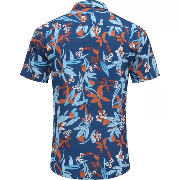 COOFANDY Mens Hawaiian Shirts Short Sleeve Casual Button Down Tropical Beach Shirt