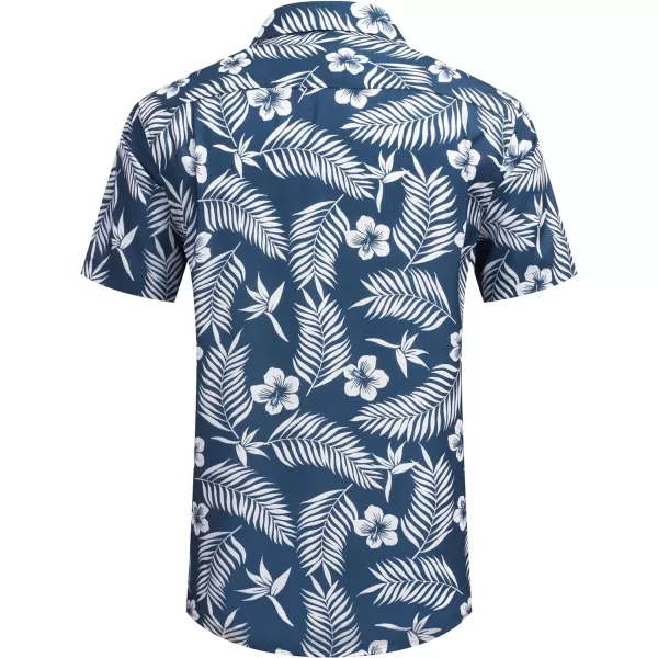 COOFANDY Mens Hawaiian Shirts Short Sleeve Casual Button Down Tropical Beach Shirt
