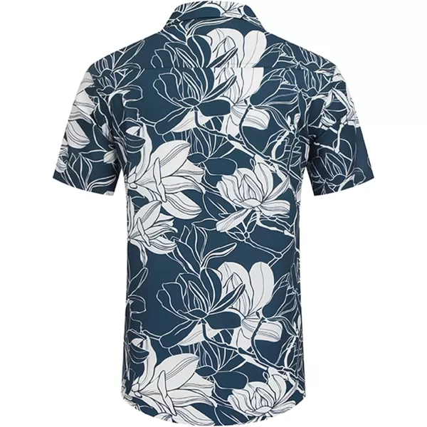 COOFANDY Mens Hawaiian Shirts Short Sleeve Casual Button Down Tropical Beach Shirt