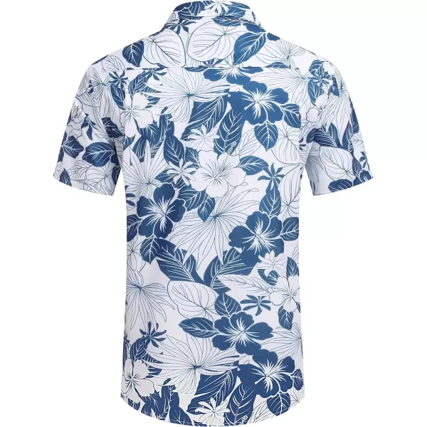 COOFANDY Mens Hawaiian Shirts Short Sleeve Casual Button Down Tropical Beach Shirt
