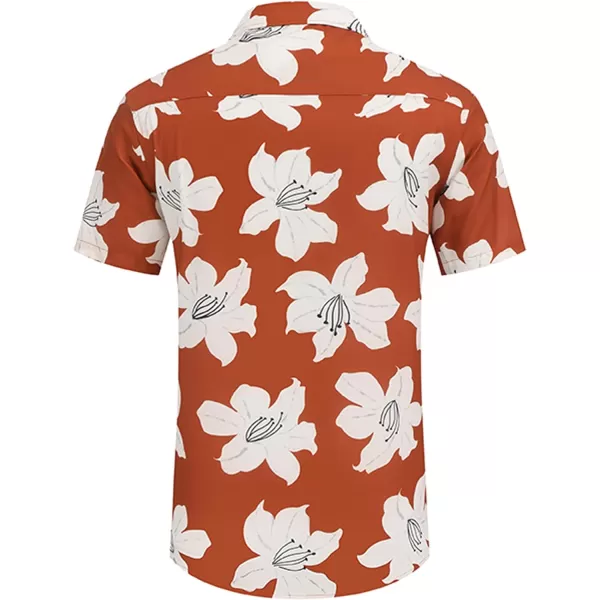 COOFANDY Mens Hawaiian Shirts Short Sleeve Casual Button Down Tropical Beach Shirt