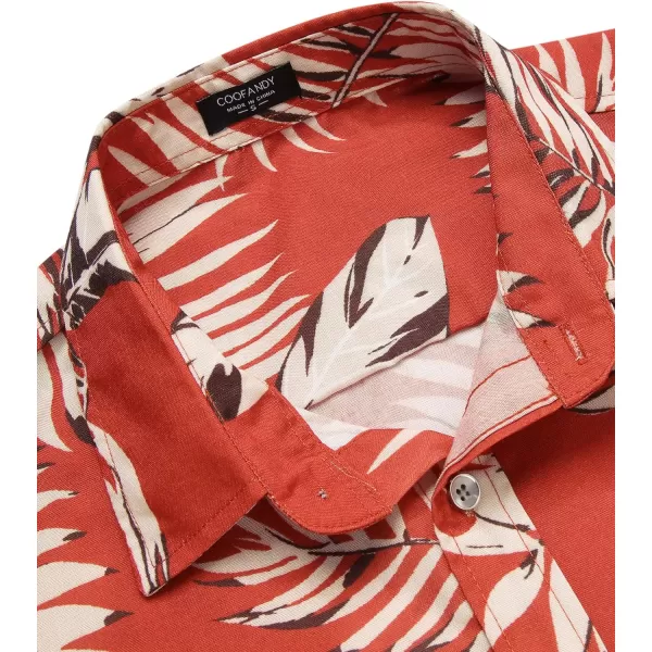 COOFANDY Mens Hawaiian Shirts Short Sleeve Casual Button Down Tropical Beach Shirt