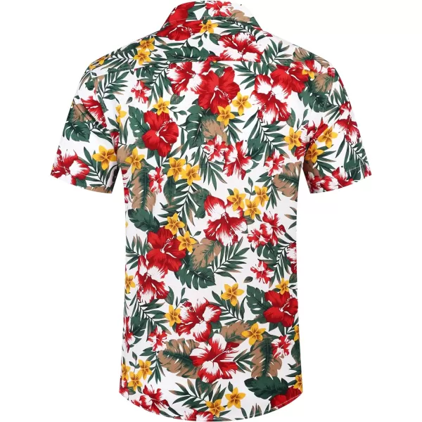 COOFANDY Mens Hawaiian Shirts Short Sleeve Casual Button Down Tropical Beach Shirt