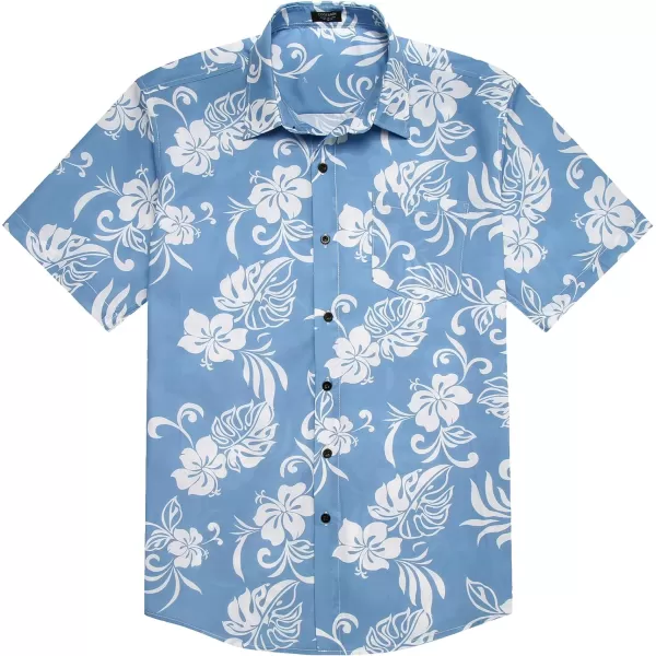 COOFANDY Mens Hawaiian Tropical Shirt Short Sleeve Casual Button Down Floral Summer Beach Shirts with Pocket