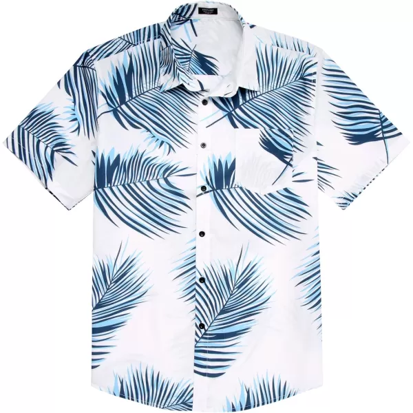 COOFANDY Mens Hawaiian Tropical Shirt Short Sleeve Casual Button Down Floral Summer Beach Shirts with Pocket