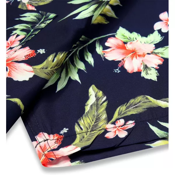 COOFANDY Mens Hawaiian Tropical Shirt Short Sleeve Casual Button Down Floral Summer Beach Shirts with Pocket