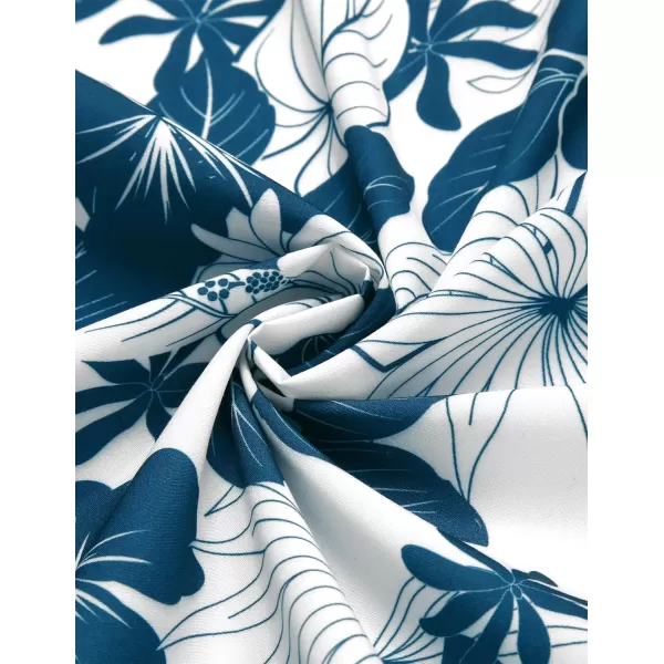 COOFANDY Mens Hawaiian Tropical Shirt Short Sleeve Casual Button Down Floral Summer Beach Shirts with Pocket