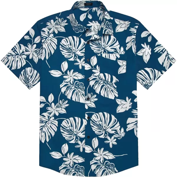 COOFANDY Mens Hawaiian Tropical Shirt Short Sleeve Casual Button Down Floral Summer Beach Shirts with Pocket