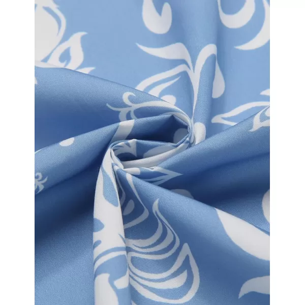 COOFANDY Mens Hawaiian Tropical Shirt Short Sleeve Casual Button Down Floral Summer Beach Shirts with Pocket