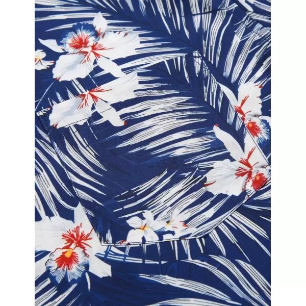 COOFANDY Mens Hawaiian Tropical Shirt Short Sleeve Casual Button Down Floral Summer Beach Shirts with Pocket