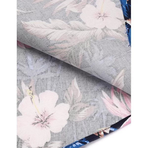 COOFANDY Mens Hawaiian Tropical Shirt Short Sleeve Casual Button Down Floral Summer Beach Shirts with Pocket