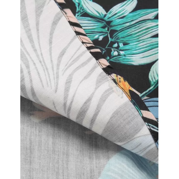 COOFANDY Mens Hawaiian Tropical Shirt Short Sleeve Casual Button Down Floral Summer Beach Shirts with Pocket