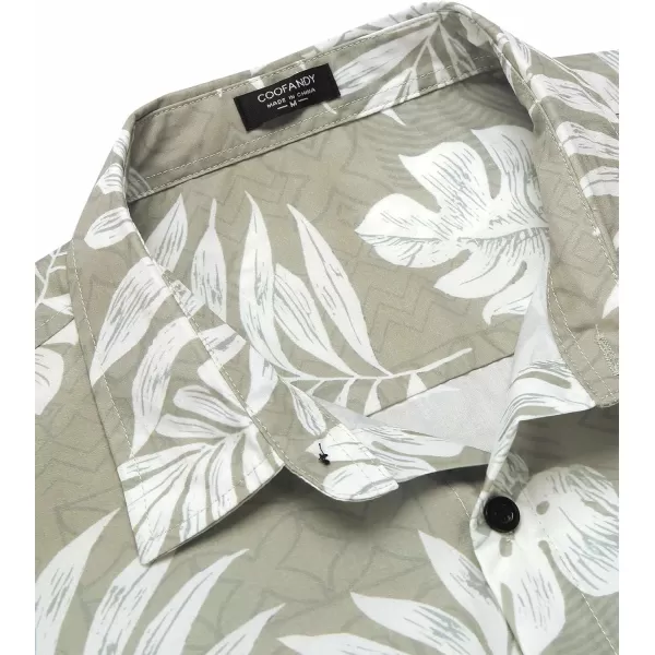 COOFANDY Mens Hawaiian Tropical Shirt Short Sleeve Casual Button Down Floral Summer Beach Shirts with Pocket