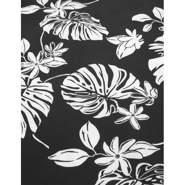 COOFANDY Mens Hawaiian Tropical Shirt Short Sleeve Casual Button Down Floral Summer Beach Shirts with Pocket