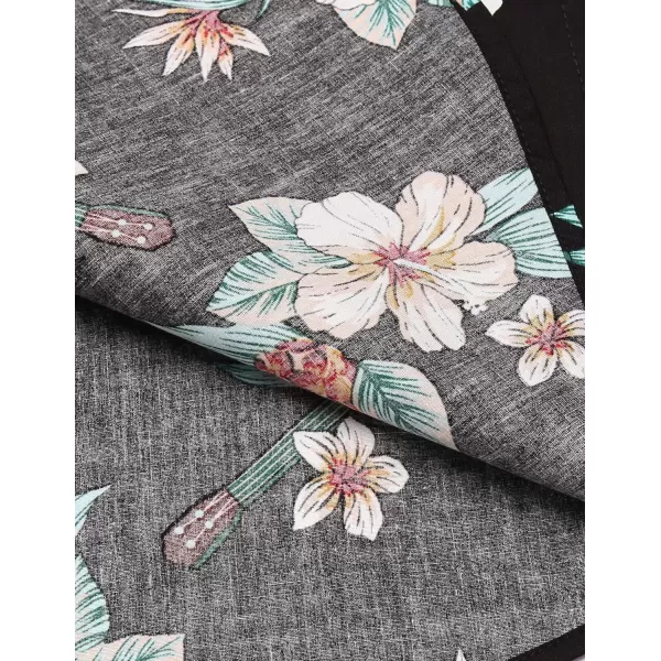 COOFANDY Mens Hawaiian Tropical Shirt Short Sleeve Casual Button Down Floral Summer Beach Shirts with Pocket