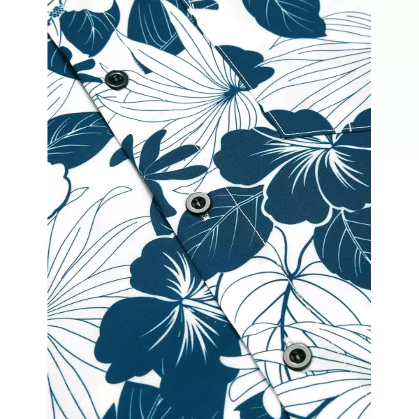 COOFANDY Mens Hawaiian Tropical Shirt Short Sleeve Casual Button Down Floral Summer Beach Shirts with Pocket