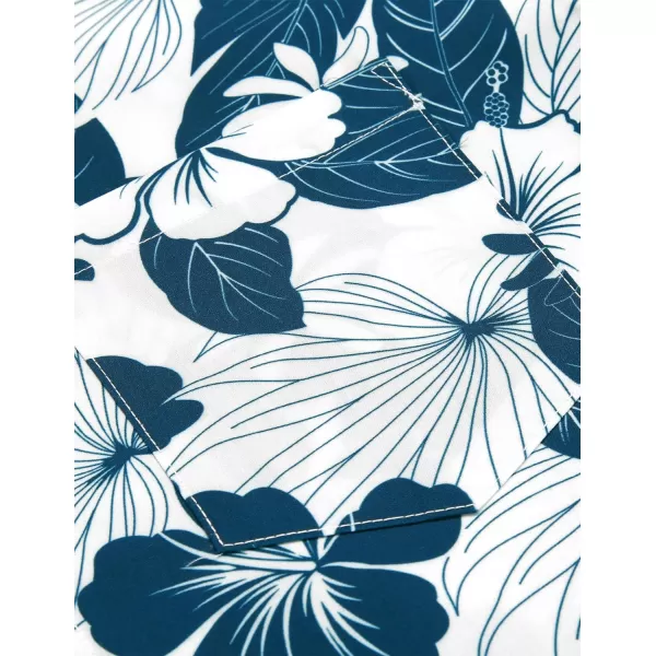 COOFANDY Mens Hawaiian Tropical Shirt Short Sleeve Casual Button Down Floral Summer Beach Shirts with Pocket